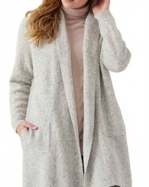 Charlie Paige Franki Super Soft Sweater Cardigan - Gray