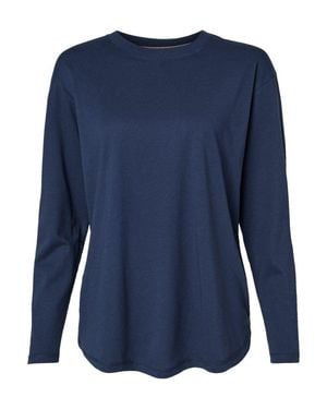 L.A.T Fine Jersey Long Sleeve Tee - Blue