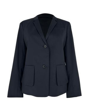 Jil Sander Single-Breasted Blazer With Pockets - Blue