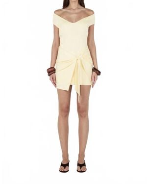 Hansen & Gretel Mollie Mini Dress - Natural