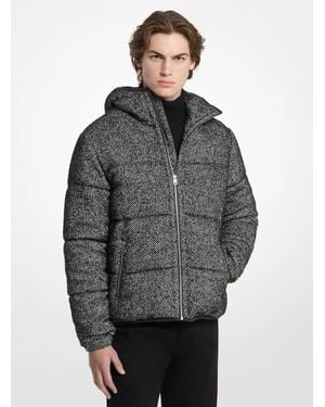 Michael Kors Quilted Twill Puffer Jacket - Gray