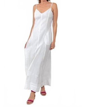 Gretchen Scott Sway And Twirl Linen Dress - White