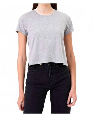 Goldie Cropped Boy Tee - Blue