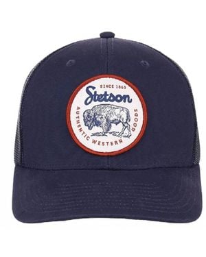 Stetson Western Patch Snapback 6-Panel Cap - Blue