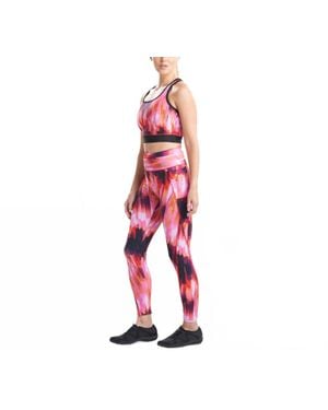 Natori Solstice Printed 7/8 Leggings - Red