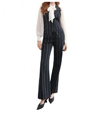 Iris Setlakwe Pinstripe Flared Pants - Black