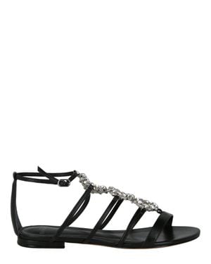 Alexandre Birman Alice Flat Sandals - Black