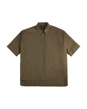 Fay Boxy Short-Sleeved Classic Shirt - Green