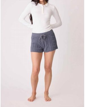 Pj Salvage Chenille Cozy Cable Short - Pink