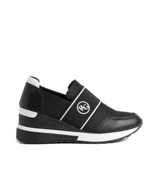 Exe' Slip On Wedge Sneaker - Black