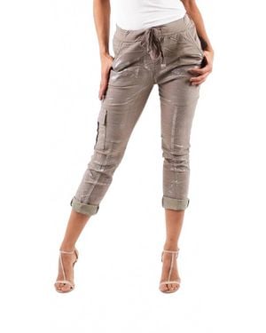 Gigi Moda Umbria Cotton Cropped Pants - Black