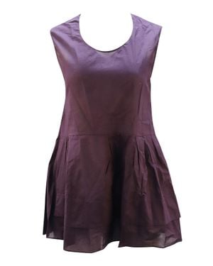 Marni Sleeveless Peplum Top - Purple