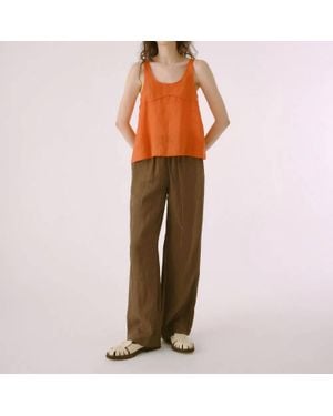 Sayaka Davis Relaxed Wide Leg Pull On Pants - Orange
