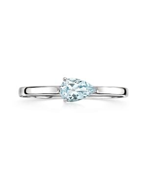 Ross-Simons Pear-Shaped Aquamarine Ring - Blue