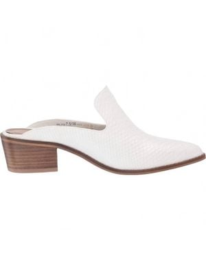 Chinese Laundry Marnie Snake Skin Mule - White