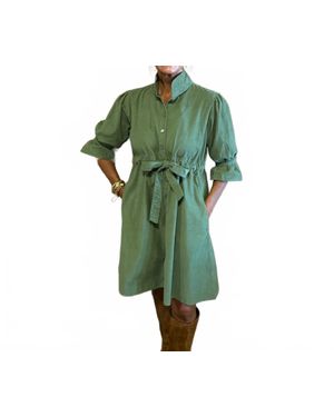 Holly Shae Design Corduroy Mini Dress - Green