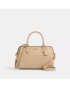 COACH Rowan Satchel Bag - Natural