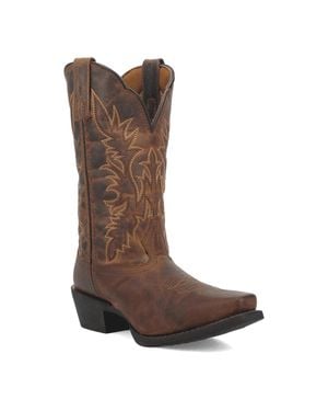 Laredo Malinda 51134 Leather Square Toe Western Boots Zogg2015 - Brown