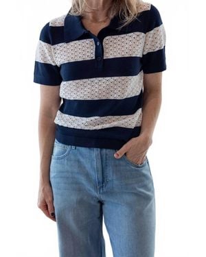 THE GARMENT Tanzania Logo Polo Top - Blue