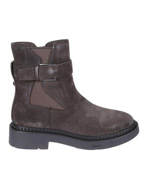Ash Margot Suede Ankle Boots - Brown