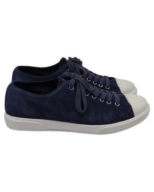 Prada Sport Cap-Toe Low-Top Sneakers - Blue