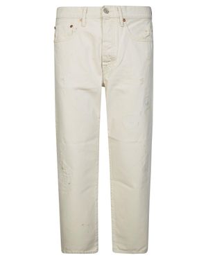 CYCLE 90's Fit Straight Leg Jeans - White