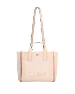 Chloé Carry Canvas Tote Bag - Natural