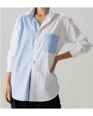CISSA Color Block Shirt - Blue