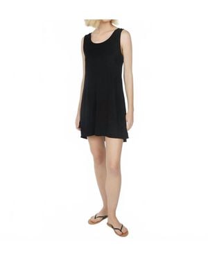 Michael Lauren Hammett Back Pleat Dress - Black