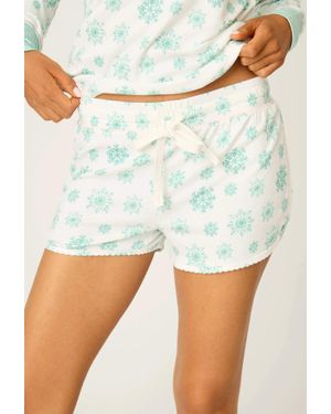 Pj Salvage Snowflake Wishes Short - Blue
