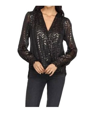 Veronica M Surplice Blouse - Black