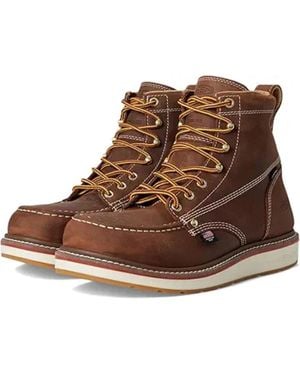 Keen Utility Liberty 6" Mens2E Leather Waterproof Work Boots Zogg3440 - Brown