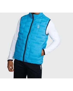 Psycho Bunny Spencer Reversible Down Vest - Blue