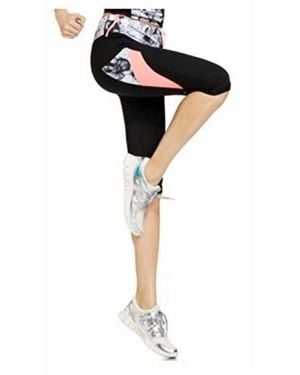 Alfani Power Blossom Knee Cropped Length Leggings - Black