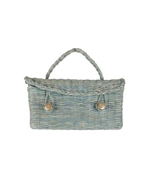 Roberta Di Camerino Vintage Wicker Handbag - Blue