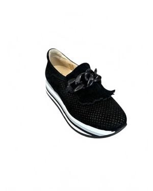 Softwaves Caddie Platform Loafers - Black