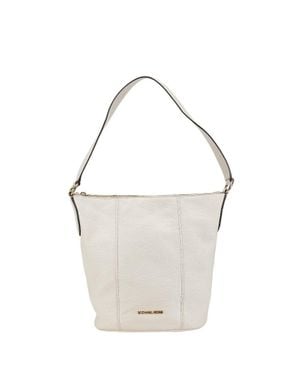 Michael Kors Leather Shoulder Bag - White