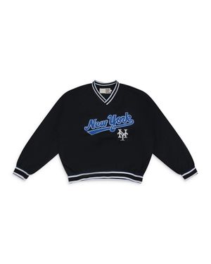 Aimé Leon Dore Mets V-Neck Windbreaker - Blue