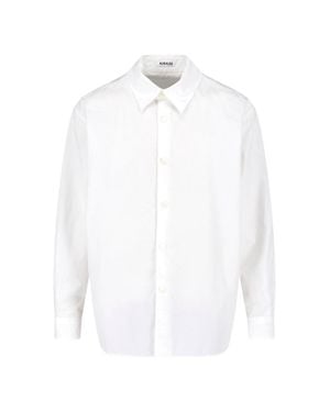 AURALEE Classic Collar Cotton Shirt - White