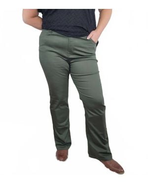 Zenana Amanda Bootcut Jeans - Green