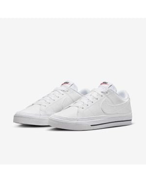Nike Court Legacy Next Nature Dh3161-101 Sneakers Leather Lace Up - White