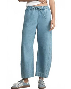 Damson Madder Felix High-Rise Pull-On Barrel Jeans - Blue