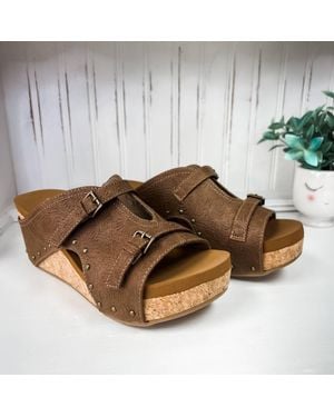 Very G Bellevue Wedge Sandals - Brown