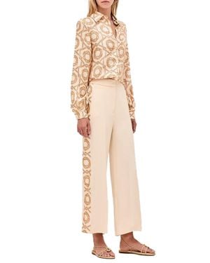 Alexis Maraville Long Sleeve Button Down Top - Natural