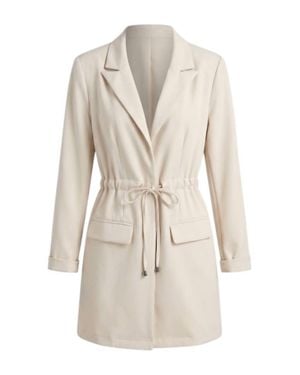 Coco + Carmen Long Sleeve Blazer - White