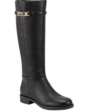 Bandolino Romi Faux Leather Round Toe Knee-High Boots - Black