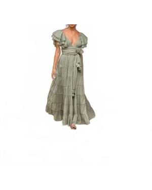 Erika Peña Vale Maxi Dress - Green
