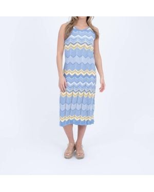 BURGESS SWEATERS Daphne Dress - Blue