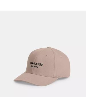COACH Embroidered Baseball Hat - Natural