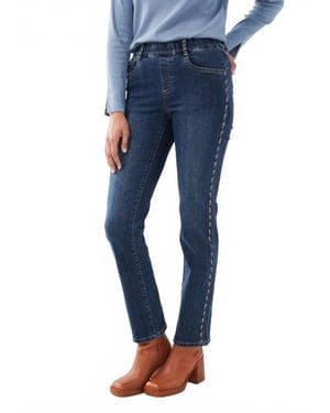 Fdj Tuxedo Pull-On Jeans - Blue